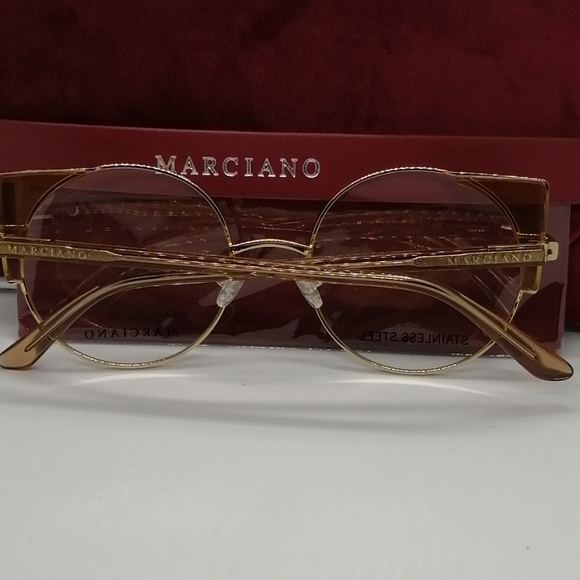 New/Authentic Marciano by Guess GM0332 Gold/Brown - Picture 5 of 8